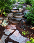 Stone steps and path 