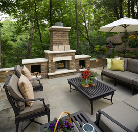 outdoor fire place 